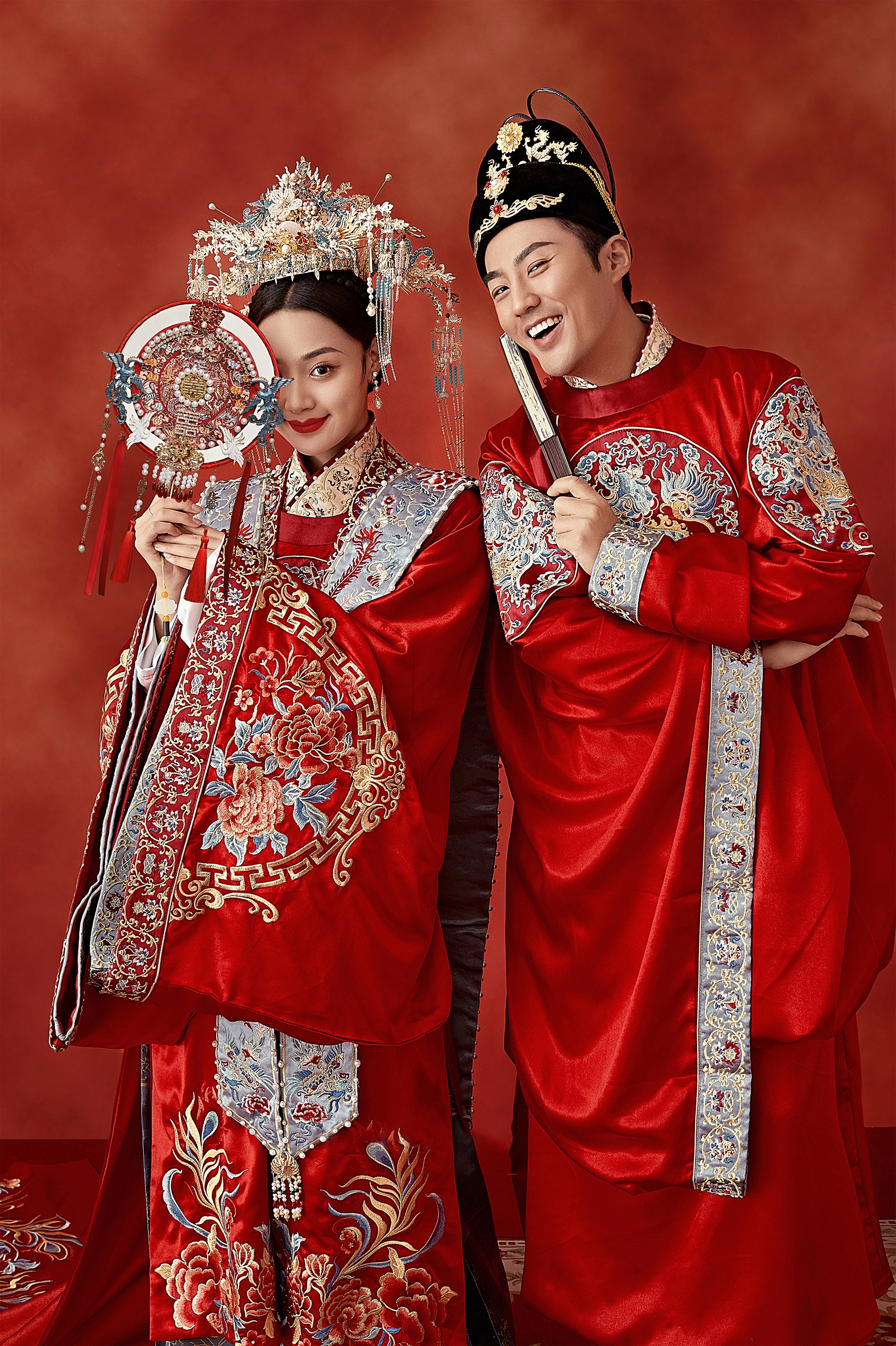 汉服内景婚纱照