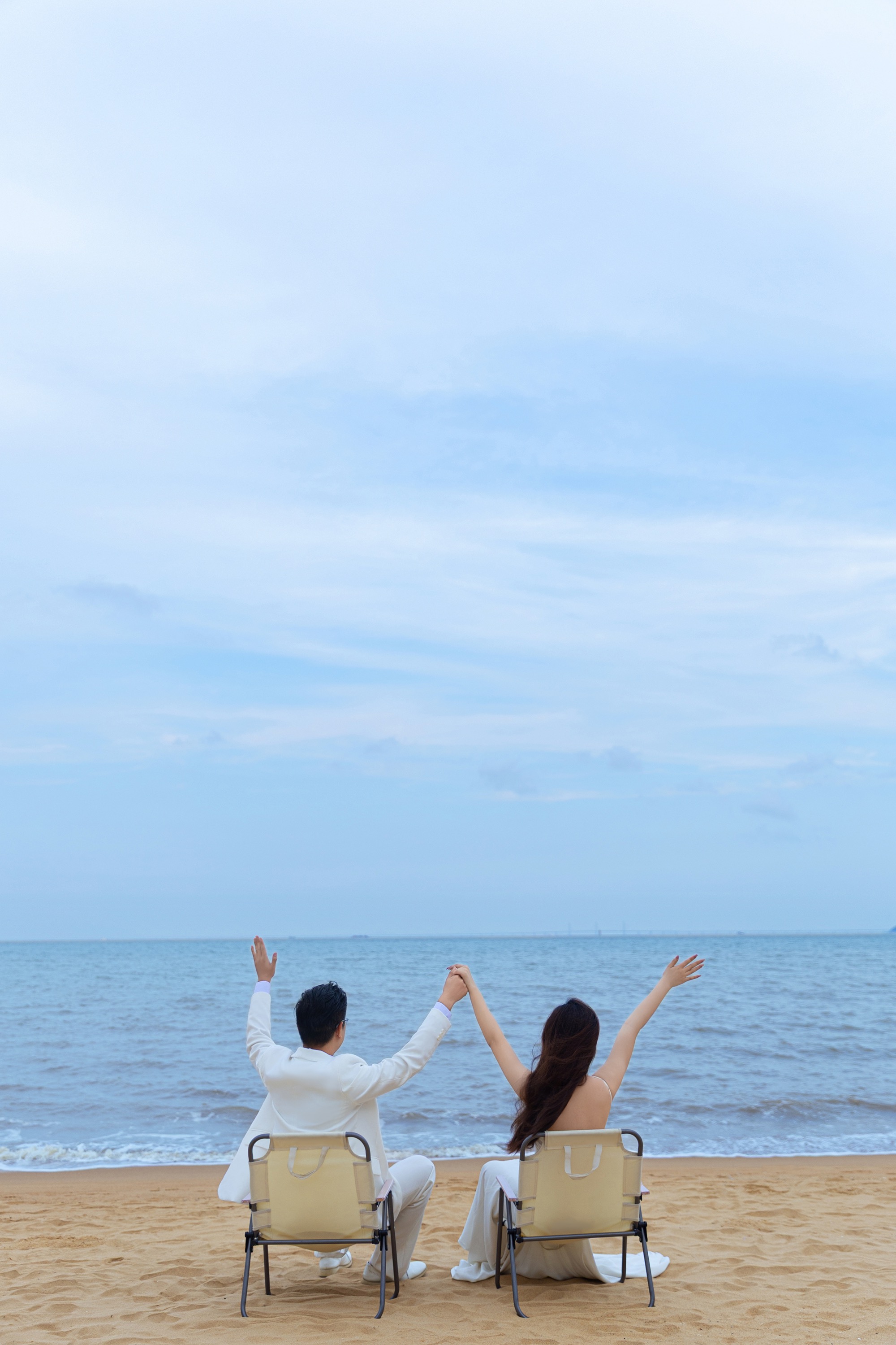 海景沙滩婚纱照拍摄