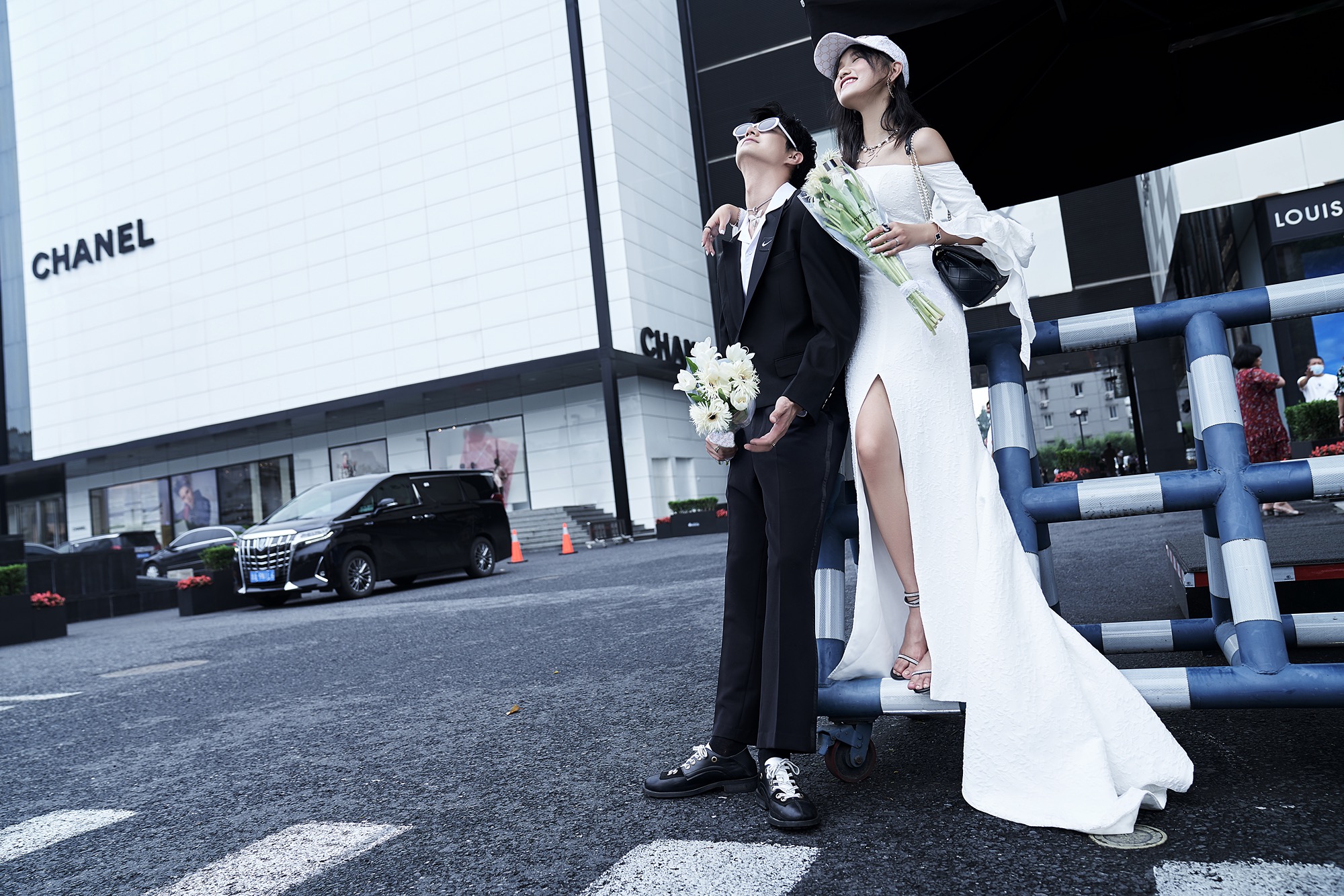 都市时尚街拍婚纱照