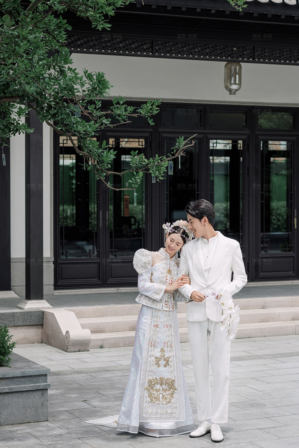 翠湖里新中式苏式复古园林婚纱照