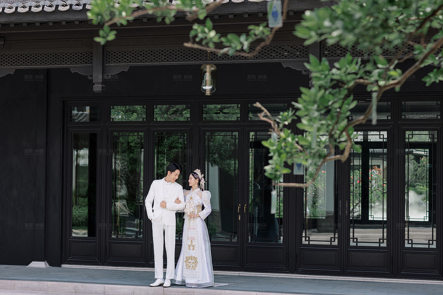 翠湖里新中式苏式复古园林婚纱照