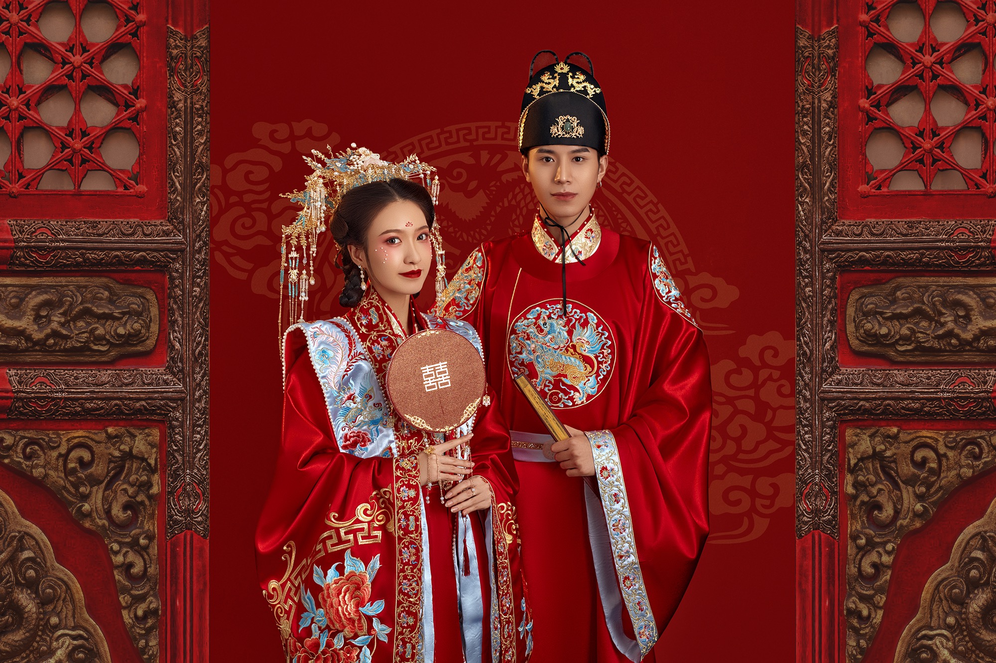 汉服内景婚纱照