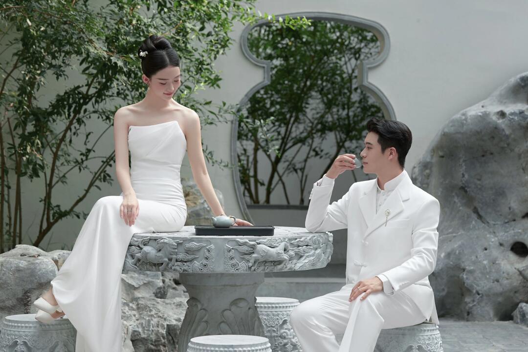 苏式复古园林婚纱照