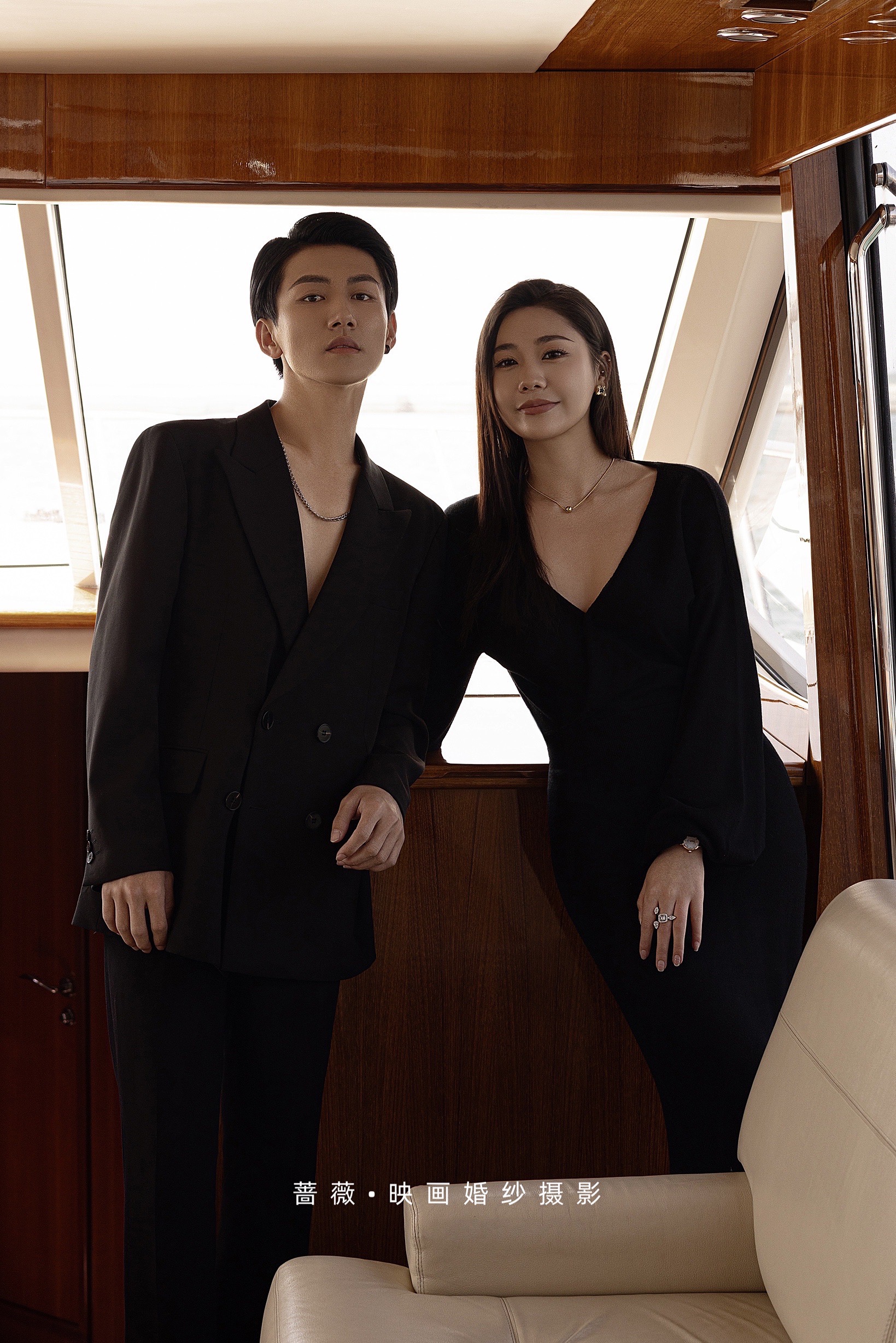 豪华游艇婚纱照