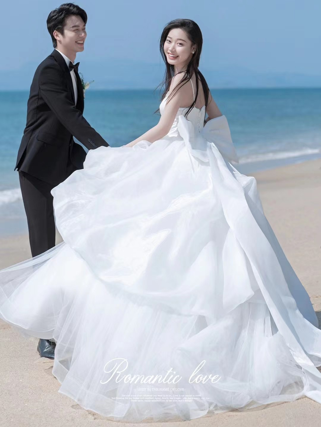 浪漫海景婚纱照