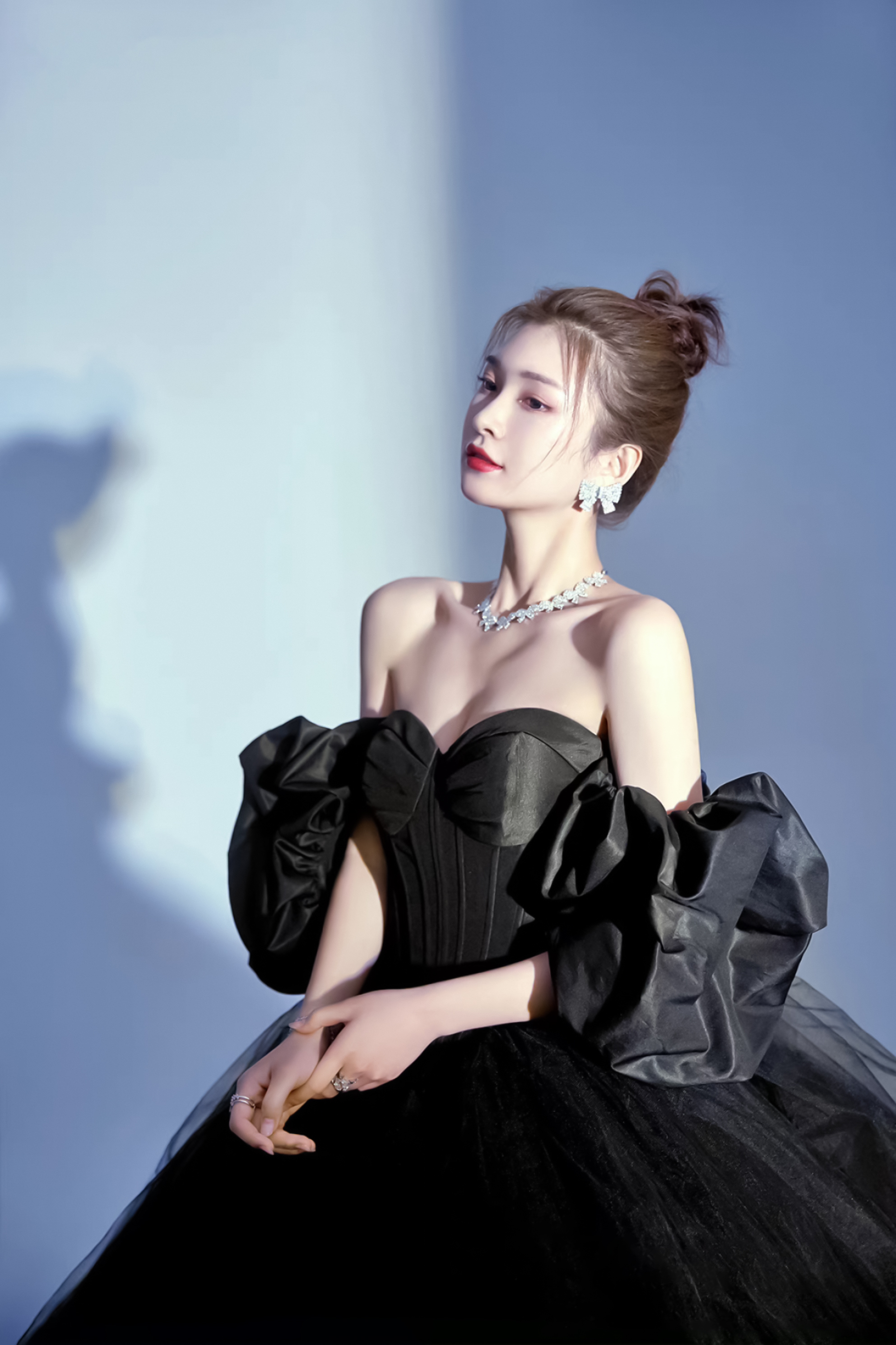 黑纱韩式光影内景婚纱照