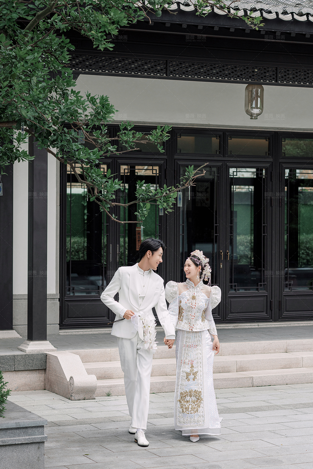 翠湖里新中式苏式复古园林婚纱照