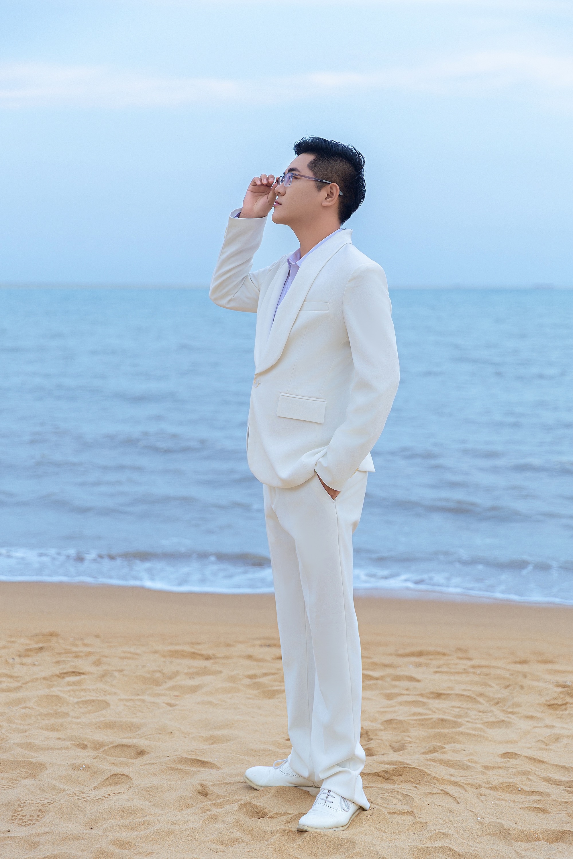 海景沙滩婚纱照拍摄