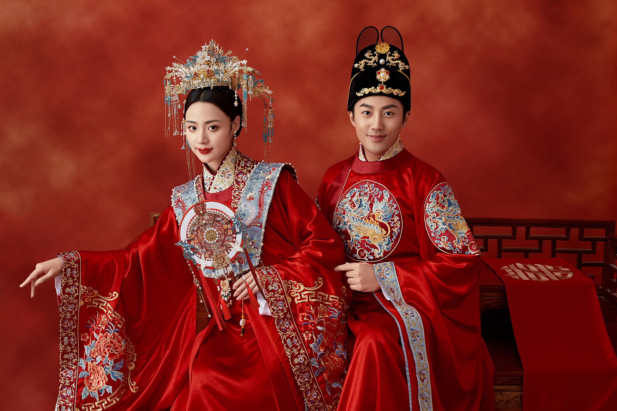 汉服内景婚纱照
