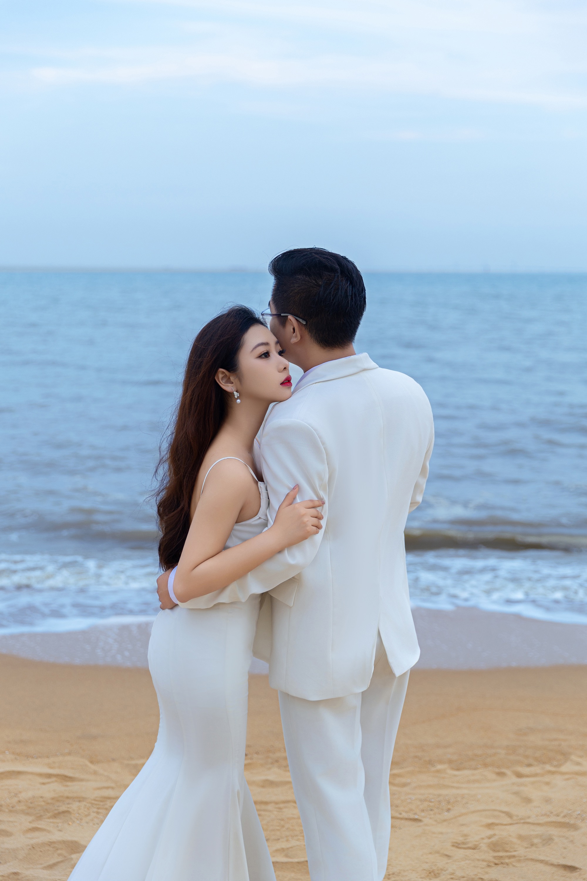 海景沙滩婚纱照拍摄
