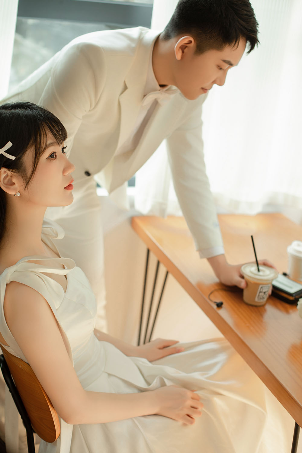 咖啡厅文艺婚纱照