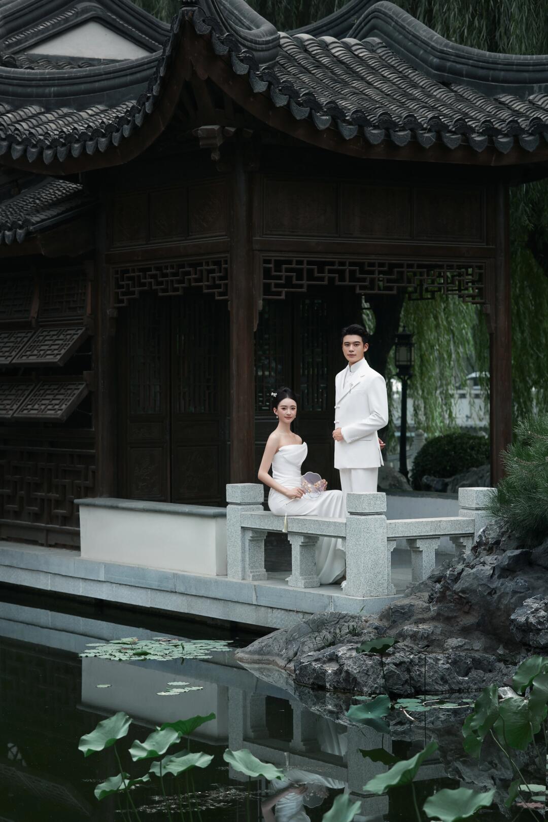 苏式复古园林婚纱照