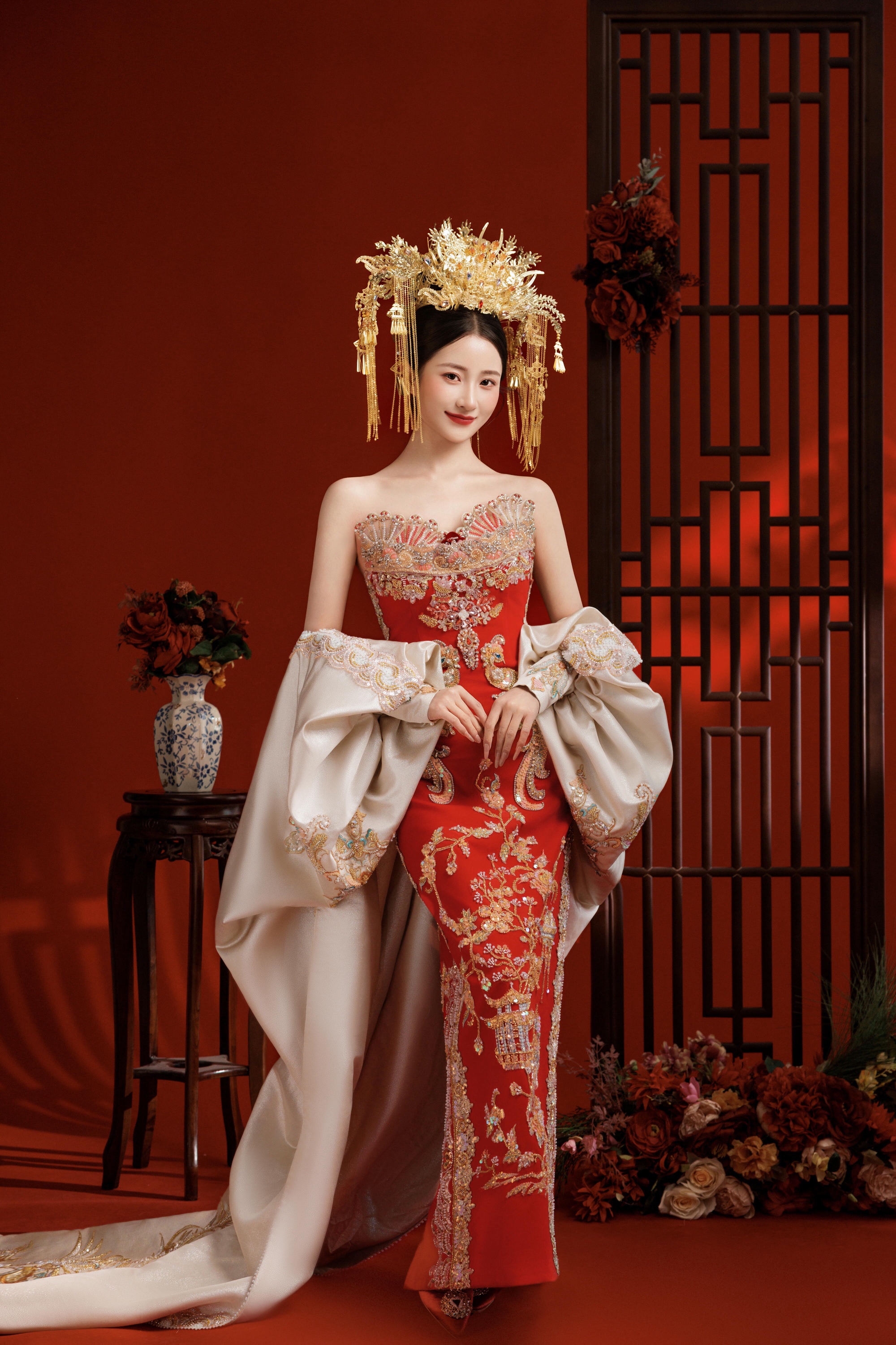 新中式风格内景婚纱照