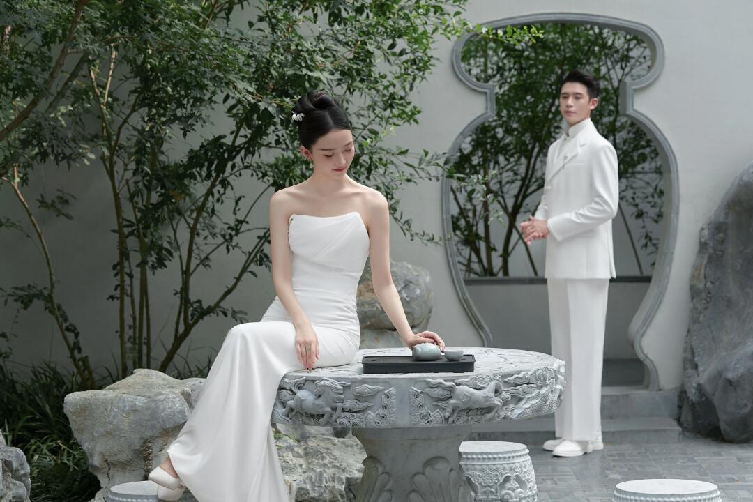 苏式复古园林婚纱照