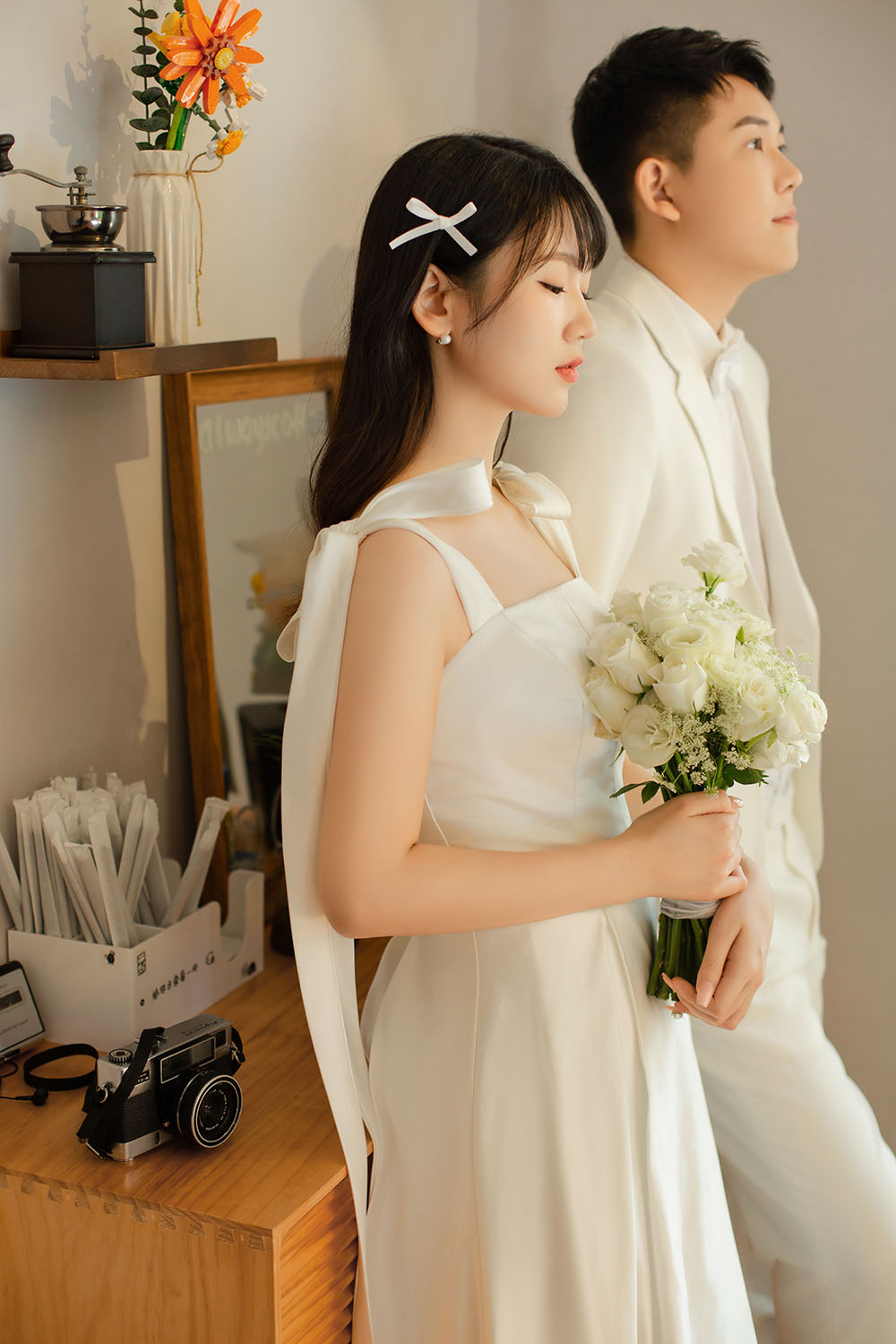 咖啡厅文艺婚纱照