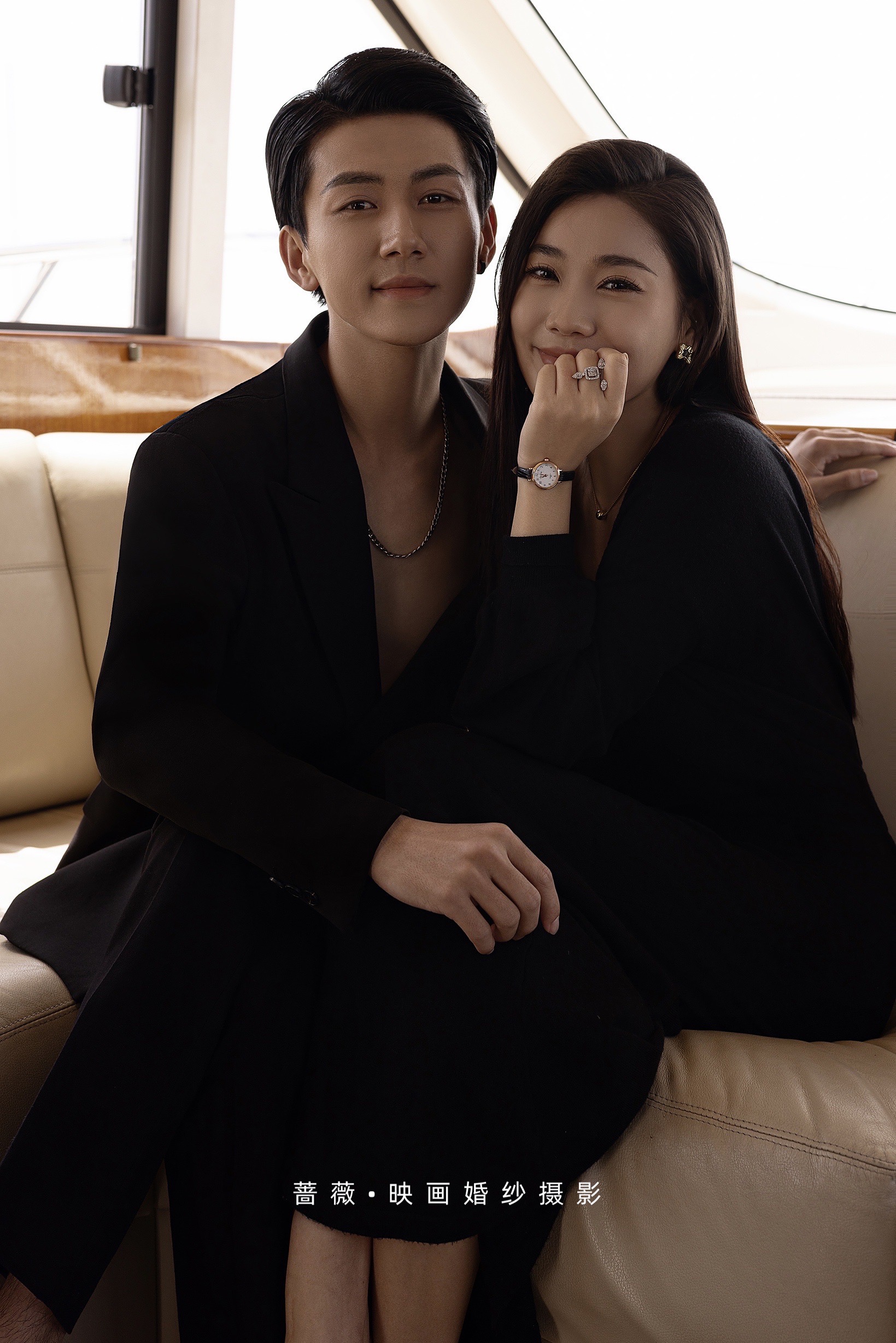 豪华游艇婚纱照