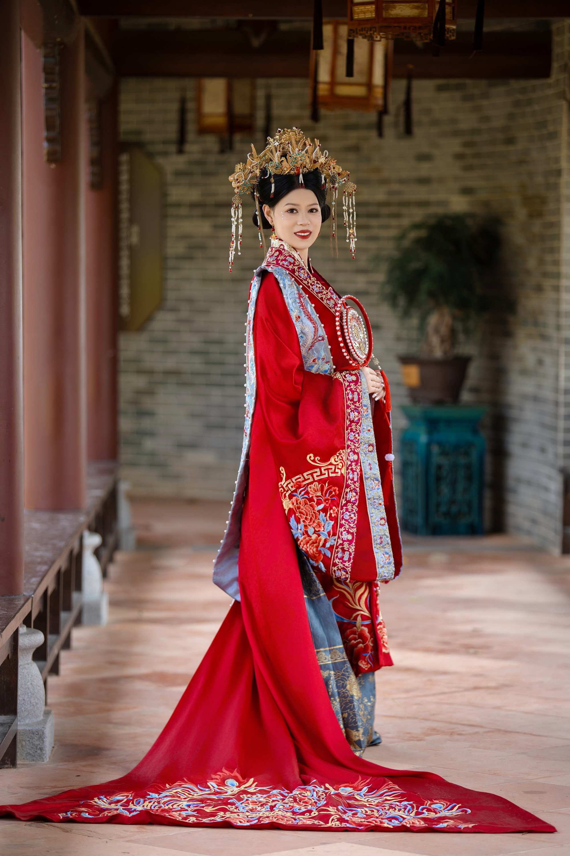 汉服苏式园林婚纱照