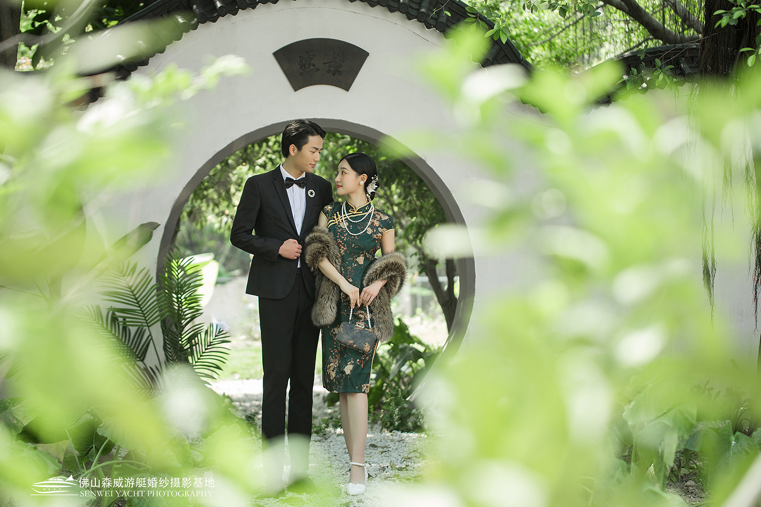 苏式园林民国复古婚纱照