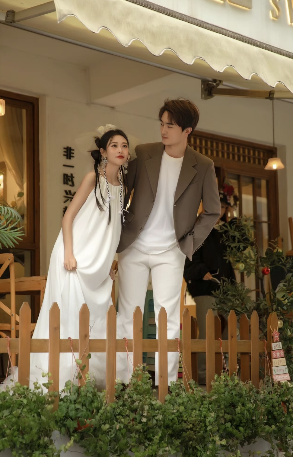 文艺小清新街拍婚纱照