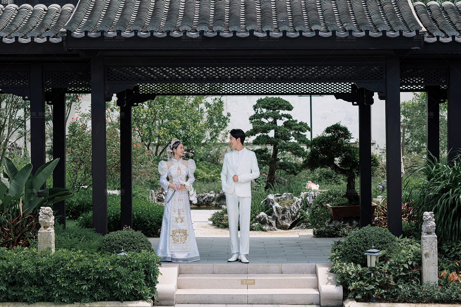 翠湖里新中式苏式复古园林婚纱照