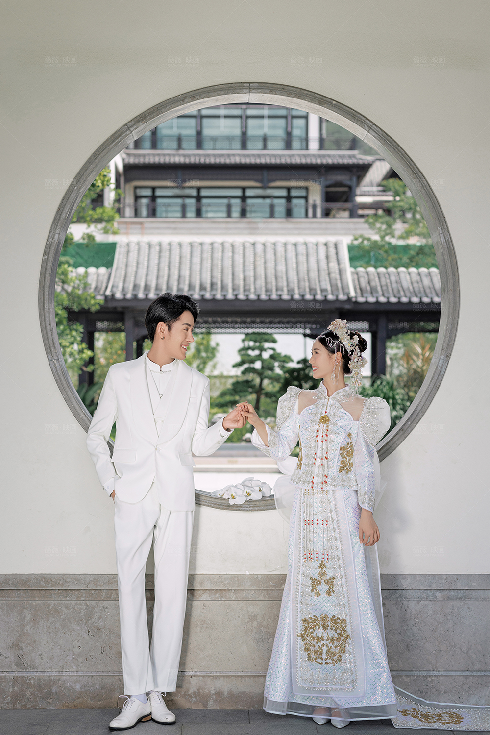 翠湖里新中式苏式复古园林婚纱照