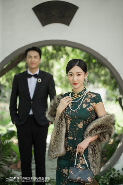 苏式园林民国复古婚纱照